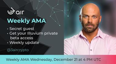 3air Weekly AMA, December 21, 2022 - Illuvium beta access & Weekly update