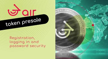 3air token presale — registration, logging in and password security