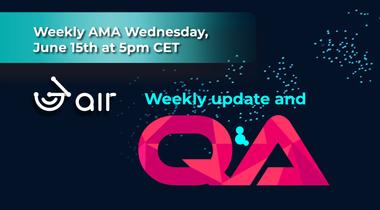 3air weekly AMA, 15th June 2022 @5pm CET - Weekly update and Q&A!