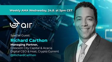 3air Weekly AMA, 24th August 2022 @5PM CET - Richard Carthon, CEO of Acacia Digital
